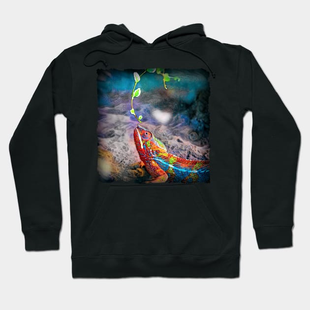 Panther Chameleon Hoodie by PhotoArts